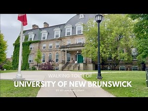 4K | Walking Tour of University of New Brunswick | Campus Walk | Fredericton, New Brunswick