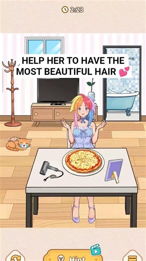 Don't Let Her Go to Party Without Beautiful Hair, Brain Puzzle Tricky Quest Short