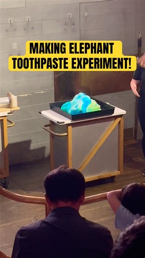 AWESOME ELEPHANT TOOTHPASTE EXPERIMENT!!! SCIENCE MUSEUM #viral #elephant #toothpaste #experiment
