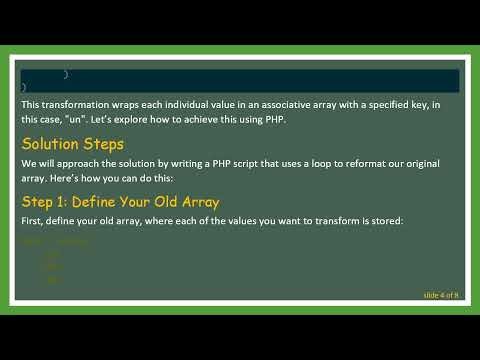 How to Change Array Index in PHP