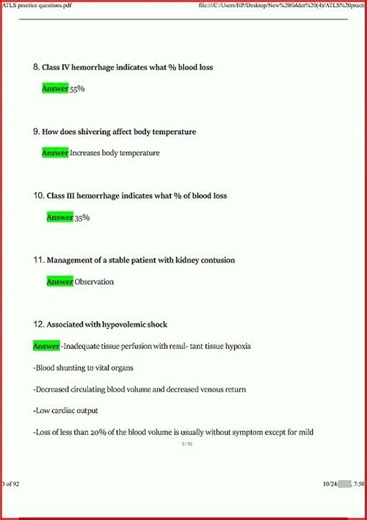 Atls Practice Actual Questions And Verified Answers 100 Guarupdate video