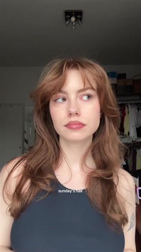 Layered Curtain Bangs: Inspo Ideas for Ginger Hair