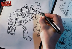 The animators behind Rafe’s creations describe the step by step process of bringing his drawings to life. See Middle School, in theaters now: bit.ly/MiddleSchoolTix | Middle School