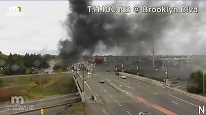 8 children evacuated from burning bus in Brooklyn Center