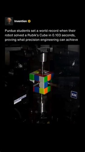 The achievement by Purdue students in creating a robot that solved a Rubik’s Cube in 0.103 seconds highlights the impact of precision engineering and creative problem solving. The project required a deep understanding of mechanical design, timing control, and rapid computation. Each component of the robot had to be refined until every motion was coordinated with near perfect accuracy. The students combined high speed cameras, advanced motors, and carefully optimized software to interpret the cub