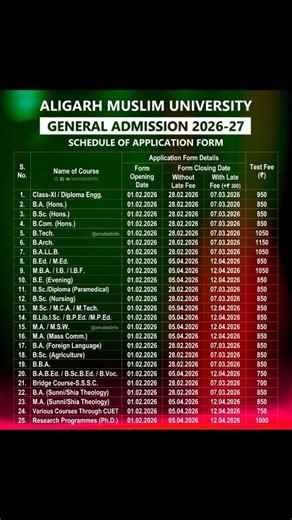 AMU Entrance Exam date for all Courses#amuentranceexam2026#amupreparation2026#@Curative_physio