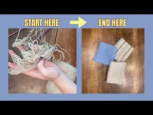 Your First Knitting Project: A Dish Towel Set for Absolute Beginners