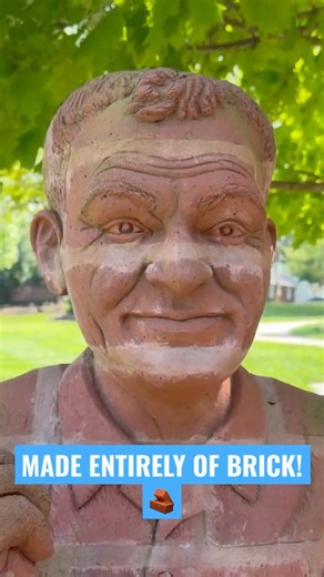 Life-Size Brick People at Hippley Village in Ohio!