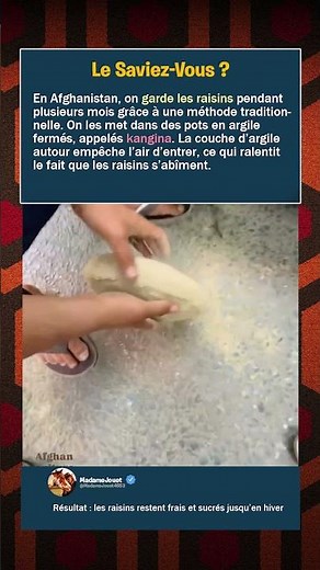 Methode de conservation incroyable du Raisin