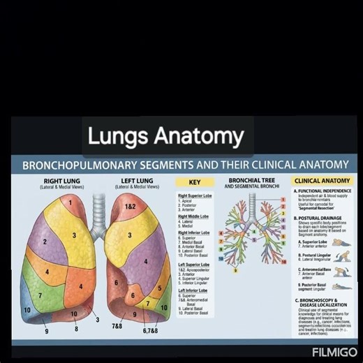 Bronchopulmonary Segments with Clinical Anatomy... 5/7 M theorey Anatomy