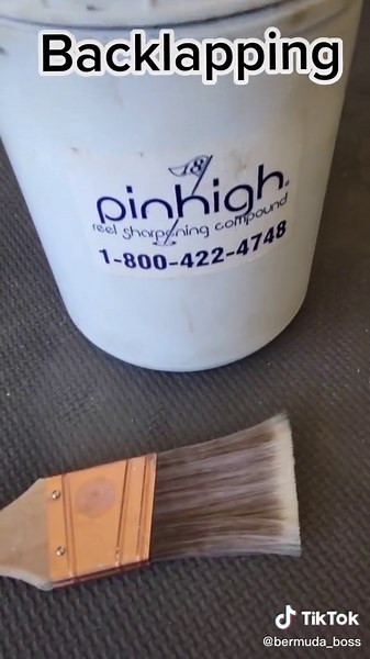 Trying out this super old Foley backlapping machine #lawntok #reelmower #backlapping #johndeere