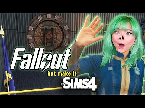 I built an entire Fallout Vault in The Sims 4 ☢️