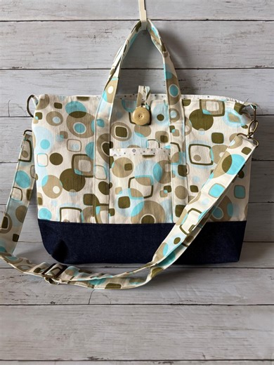 Tote Bag - Computer Bag With Detachable Shoulder Straps - Etsy