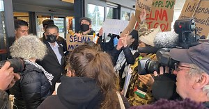 Protesters call for B.C. minister’s resignation following controversial comments