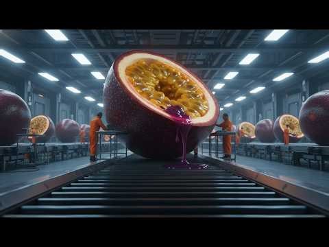 Inside a Modern Passion Fruit Juice Factory | How Passion Fruit Juice Is Made (Full Process)