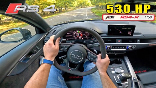530HP Audi RS4-R ABT POV Launch & Test Drive