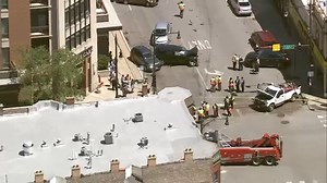 At least 5 taken to hospitals after CTA bus hits building, cars in Bridgeport | Video