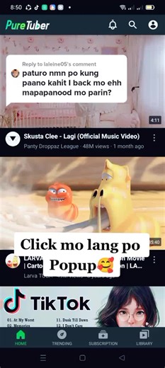 How to Pop Up Pure Tuber and Make Sounds Tutorial