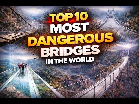 🎬 Top 10 Most Dangerous Bridges in the World You Won’t Dare Cross #1 😱
