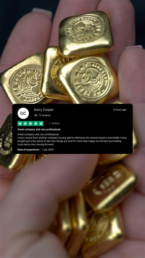 Switching dealers is a big decision, but it often comes down to trust. This customer tried Atkinsons with a few purchases, and now they’re here to stay. Professional service, great value, and peace of mind, that’s why so many make the move to Atkinsons and stay with us. #atkinsonsbullion #golddealer #preciousmetals #trustedservice #goldinvestment | Atkinsons Bullion & Coins