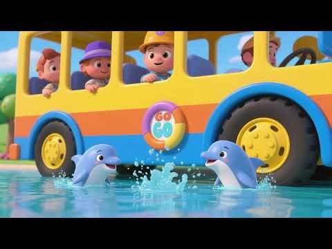 Wheels on the Bus 🚌 Splash with Baby Dolphins 🐬 | Nursery Rhymes & Kids Songs