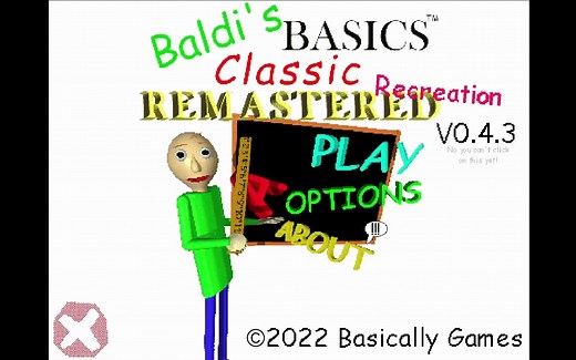 【Baldi's Basic】巴迪的基础经典版重制版更新