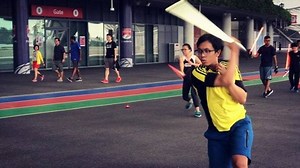 Working the basic movement drills across the deck. Part of the usual warm up. | The Saber Authority