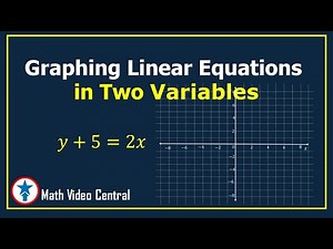 Graphing Linear Equations in Two Variables | Math Video Central