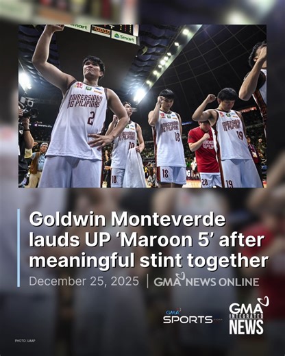 ICYMI: University of the Philippines head coach Goldwin Monteverde was nothing short of grateful to his five graduating key players after over seven years of partnership in the UAAP. The group of ‘Maroon 5’ in Harold Alarcon, Gerry Abadiano, Terence Fortea, Reyland Torres, and Janjan Felecilda bade farewell to the UP community in the finale of the Season 88 men’s basketball. UP came up short of back-to-back titles after falling to De La Salle University, 80-72, in the conclusion of their new-age