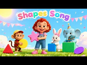 Shapes Song for Kids | Learn Shapes with Teana, Monkeyto & Friends | Teana Tales Nursery Rhyme