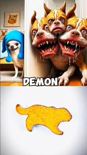 Chihuahua VS Demon 👿😈 #shorts #memes #funny #demon