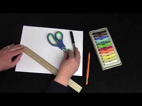 Grade 1: Math Lesson #88 Dividing A Square Into Fourths; Colouring Halves and Fourths