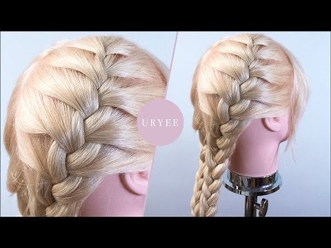 編み込み ツインテール やり方｜表編み