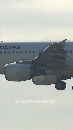 PHILIPPINE AIRLINES A320-200 landing at Manila Airport #shorts #aviation #plane #landing #manila