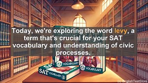 5000 Must Know SAT Vocabulary - Understanding Levy: Key SAT Vocabulary for Taxes and Civic Processes