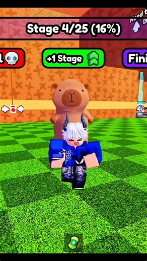 SAMOSA VS CAPYBARA'S PRISON RUN OBBY #roblox #shorts