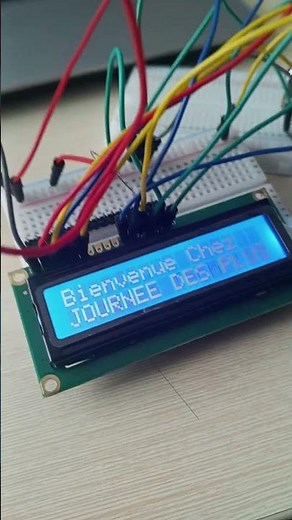 Ma première création LCD Arduino 🫣 #arduino #electronic