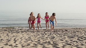 Slow-motion Five Children Running Towards Camera Stock Footage Video (100% Royalty-free) 8200639 | Shutterstock