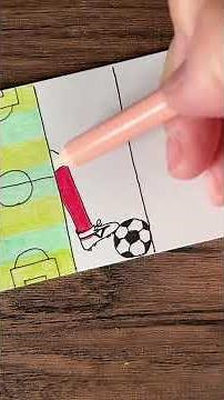 サッカーを頑張ってるあの人に応援メッセージ⚽️サッカーサッカー部応援可愛いイラスト動画