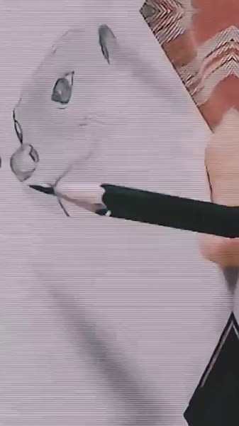 "Realistic Animal Face Drawing ✍️ | Easy Sketch for Beginners #shorts"