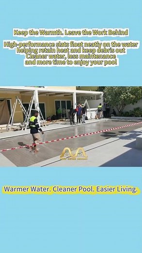 Automatic Slatted Pool Cover | Keep Pool Water Warmer and Cleaner