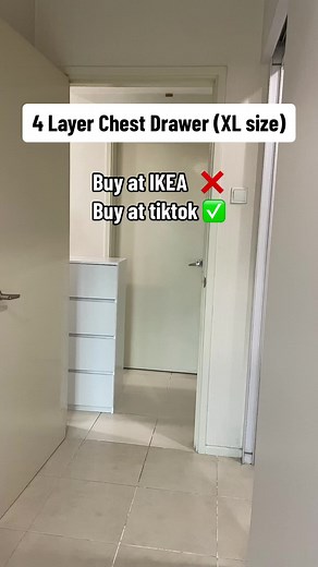 4 Layer XL Chest Drawer with Deeper Space and Easy Installation