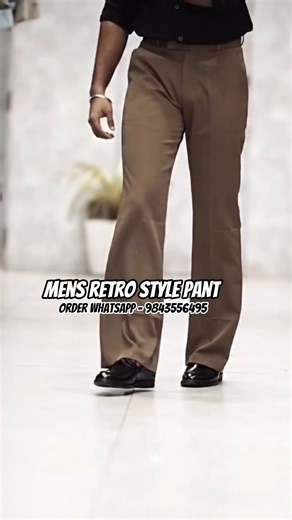 🔥 Premium Mens Retro style boot cut pants available.Order on whatsApp (9843556495) For Orders Dm.