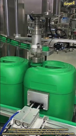 Automated Jerrican Capping Process on a Production Line