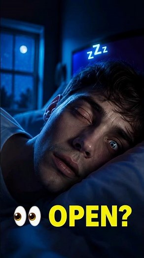 Can You SLEEP with Your Eyes OPEN? 👀