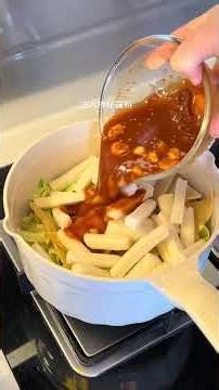 One-Person Korean Fried Rice Cake & Fish Cake Cooking Adventure