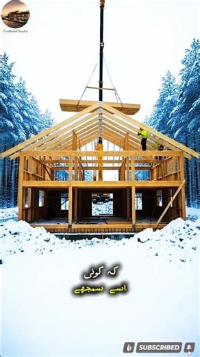 Peaceful Winter Build & Nordic Architecture#youtubeshorts #ytshorts