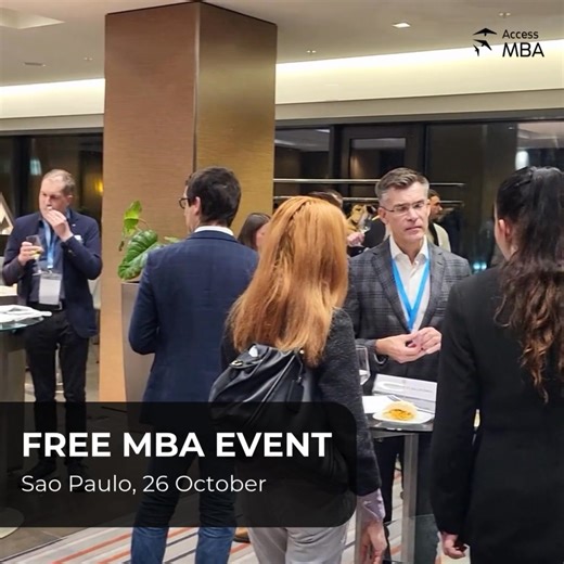 1.3K views · 93 reactions | The best MBA Universities are coming to São Paulo on October 26th!  Speak with admission directors, attend MBA seminars & workshops and find out about scholarships! Register today for free!  | AccessMBA | Facebook