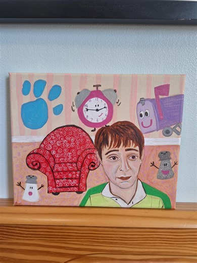 Blues Clues Original Painting - Etsy