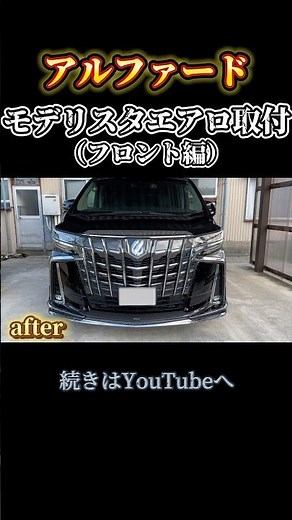 Alphard 30 series late model S.C package Modellista aero kit installed